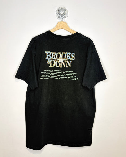 Vintage Brooks & Dunn Black Tour Tee Shirt