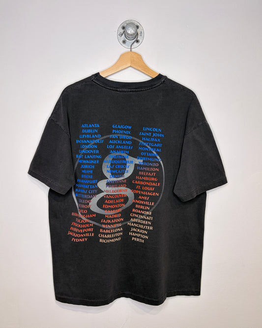Vintage 90s Garth Brooks Fresh Horses Faded Black Tee Shirt