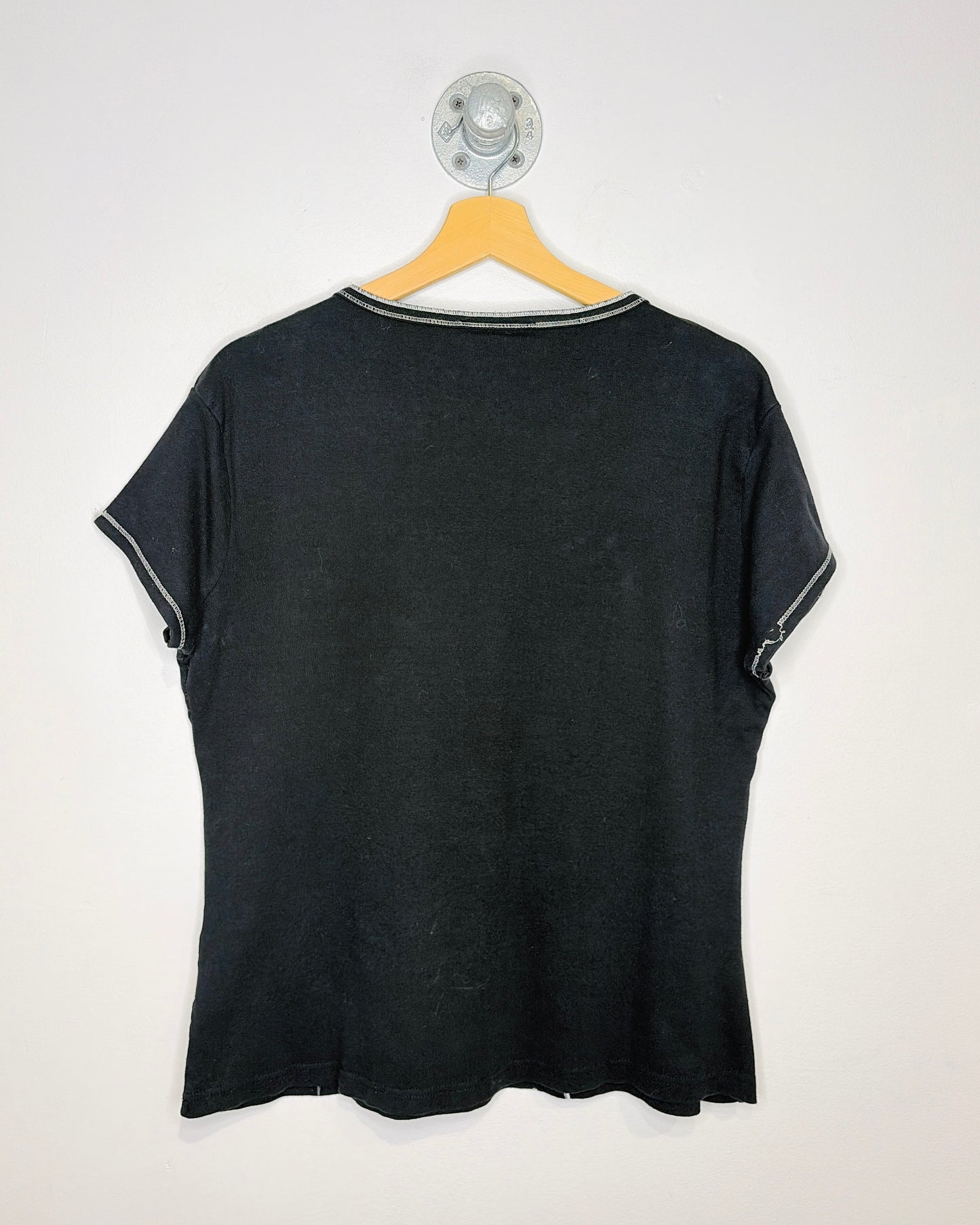 Classic Editions Monte Carlo Black Graphic Print Tee Shirt