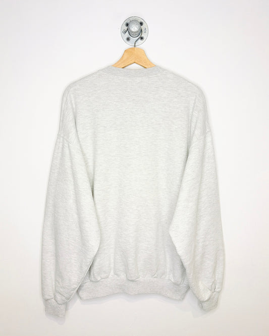 Vintage 2000s Fishing Excuse Grey Crewneck Sweatshirt
