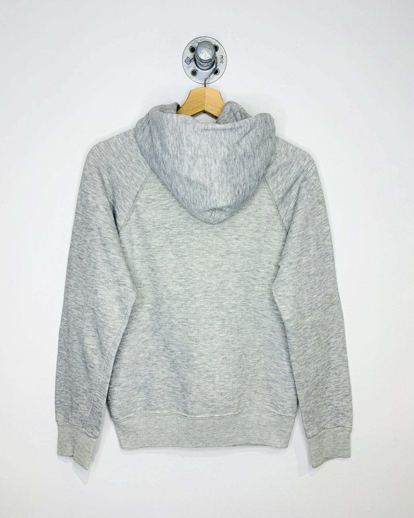 Vintage 90s Basset-Walker Blank Ash Grey Raglan Hoodie