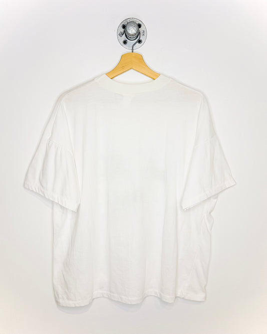 Vintage 90s Winged Horses Paper Thin White Tee Shirt