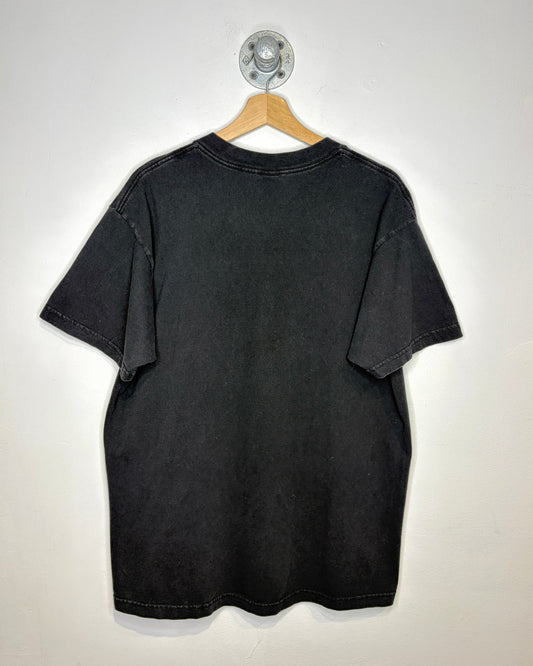 Vintage 90s Hard Rock Cafe San Juan Faded Black Tee Shirt