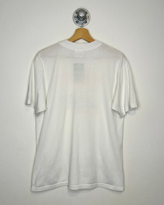 Vintage 1990 Dishman Dash White Tee Shirt