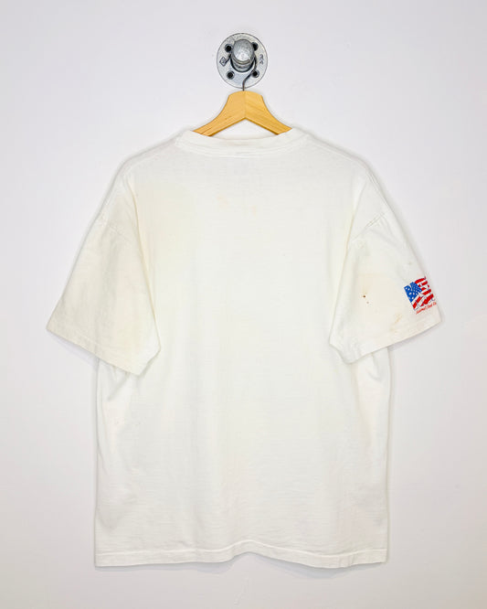 Vintage 1993 Street Rod Nationals Natural White Tee Shirt