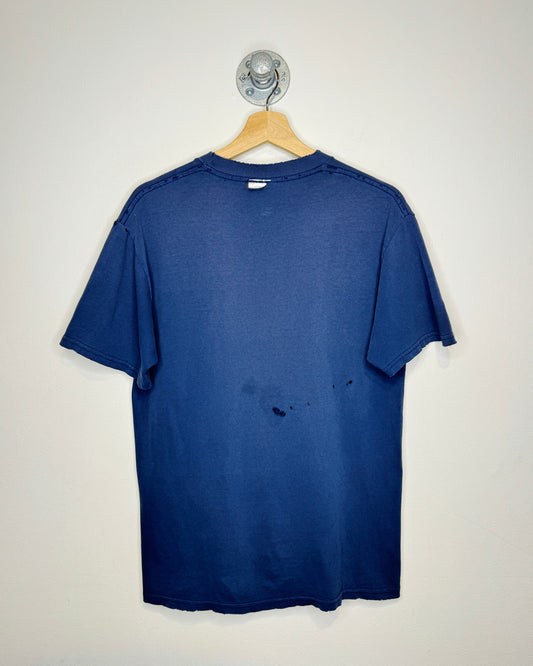 Vintage 90s Transformers Thrashed Navy Tee Shirt