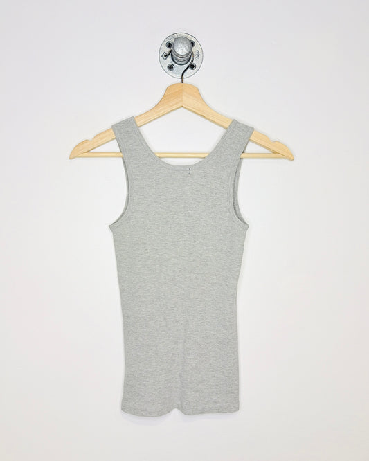Y2K Women’s Fang Grey Ribbed Tank Top