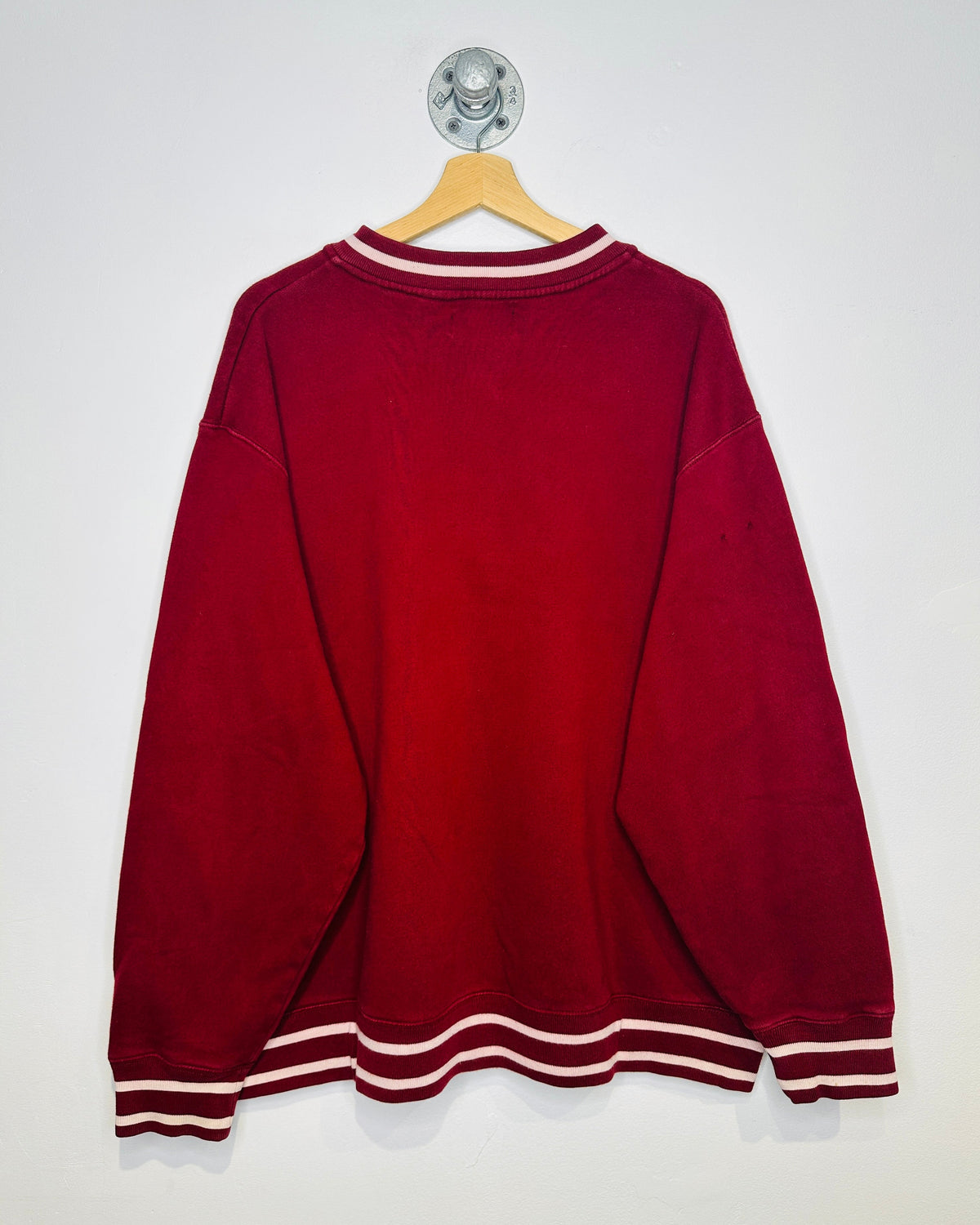 Vintage Early 2000s Polo Jeans Co. Red And White Quarter Zip Sweatshirt