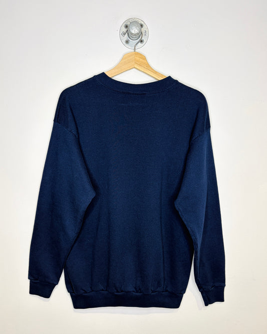 Vintage 1996 Cotton Grove Wolf Navy Blue Crewneck Sweatshirt