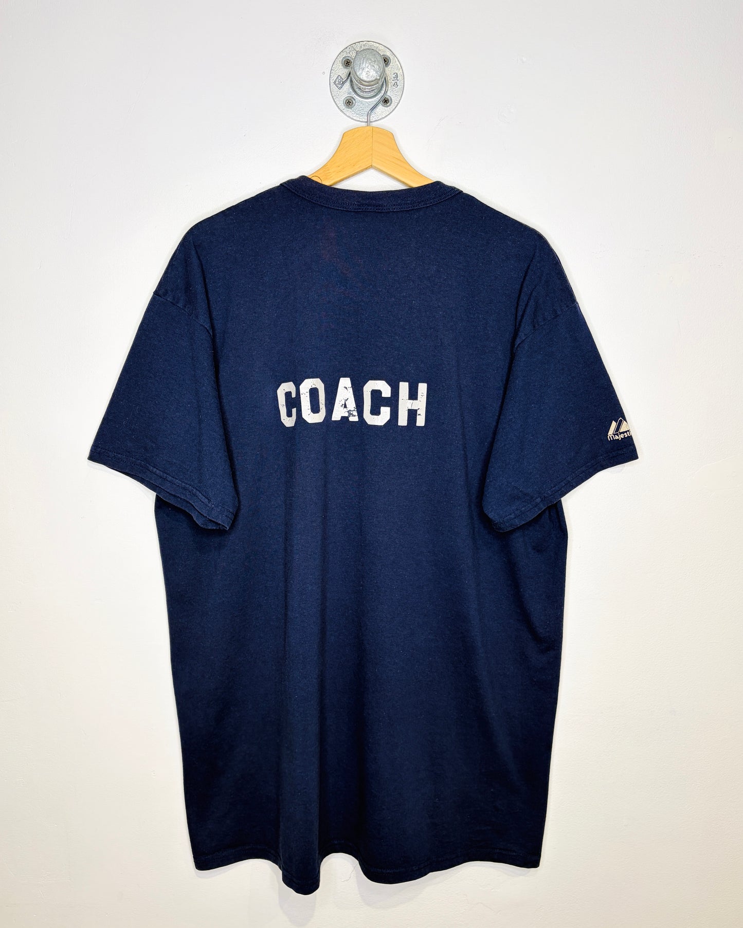 Vintage 90s Seattle Mariners Navy Short Sleeve Henley Shirt
