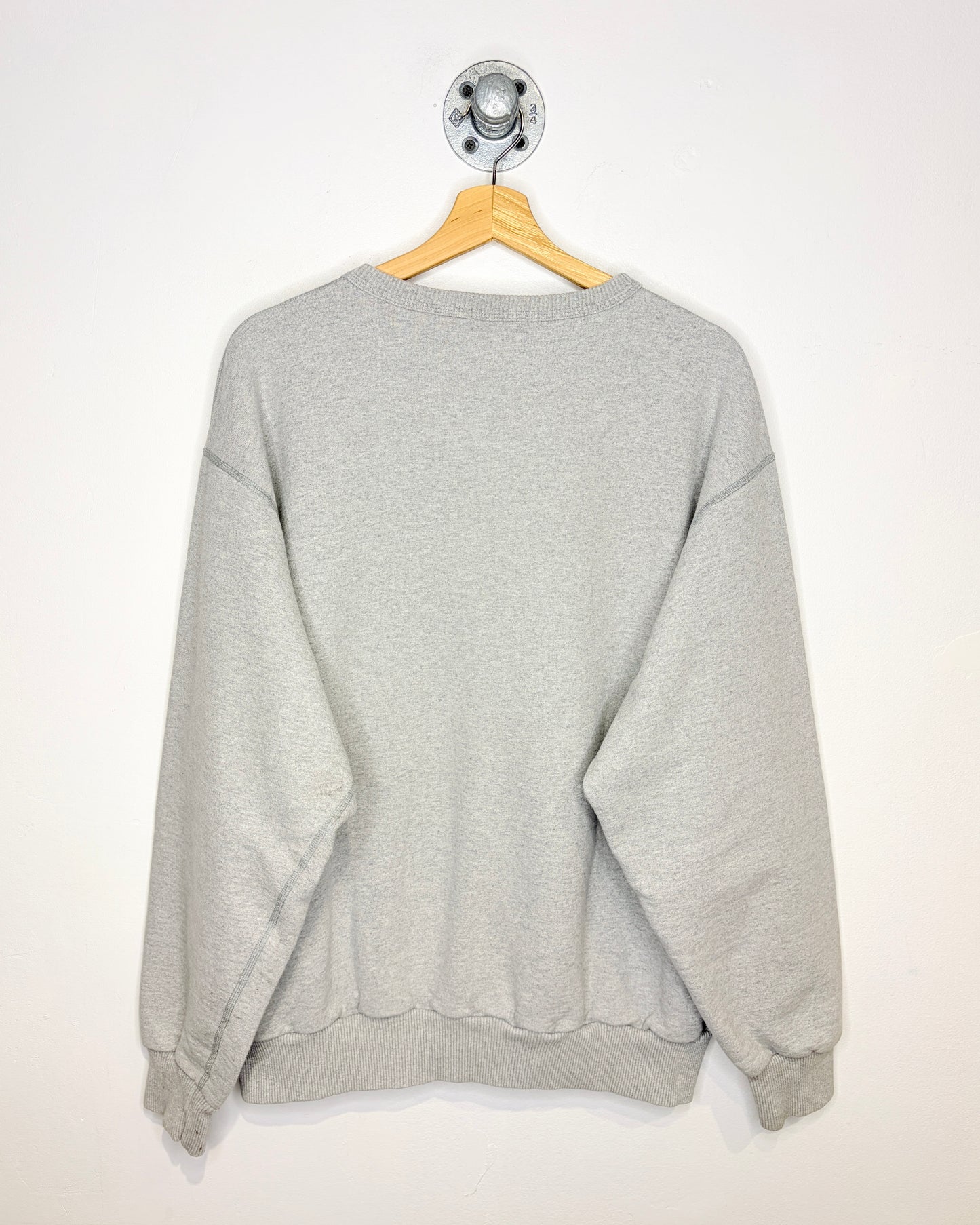Vintage 1990s Non-Fiction Grey Classic 100 % Cotton Crewneck Sweatshirt