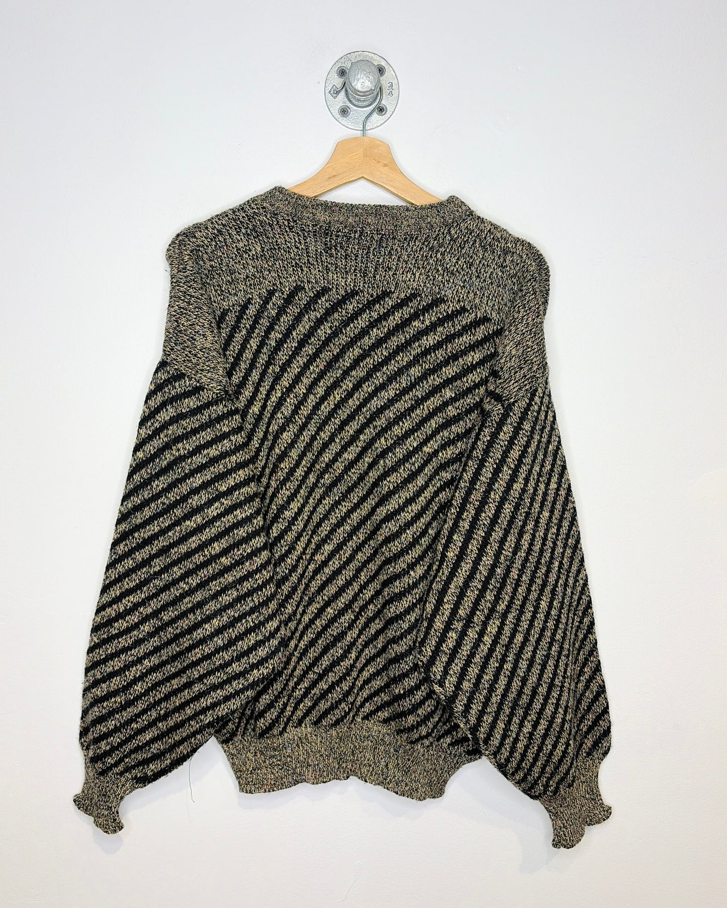 Vintage 90s J. J. Cochran Abstract Earth Tone Sweater