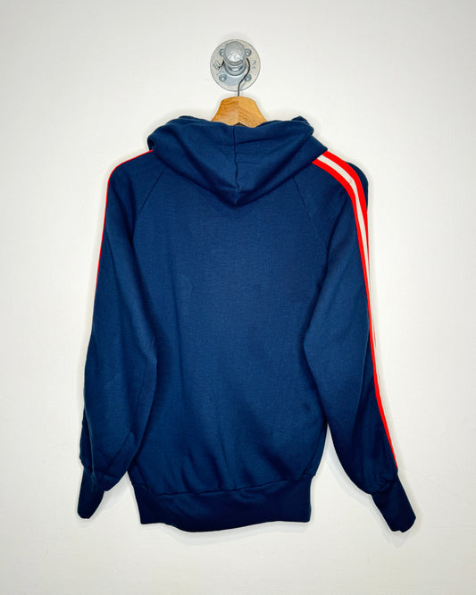 Vintage 80s K-Mart Navy Raglan Zip Up Hoodie