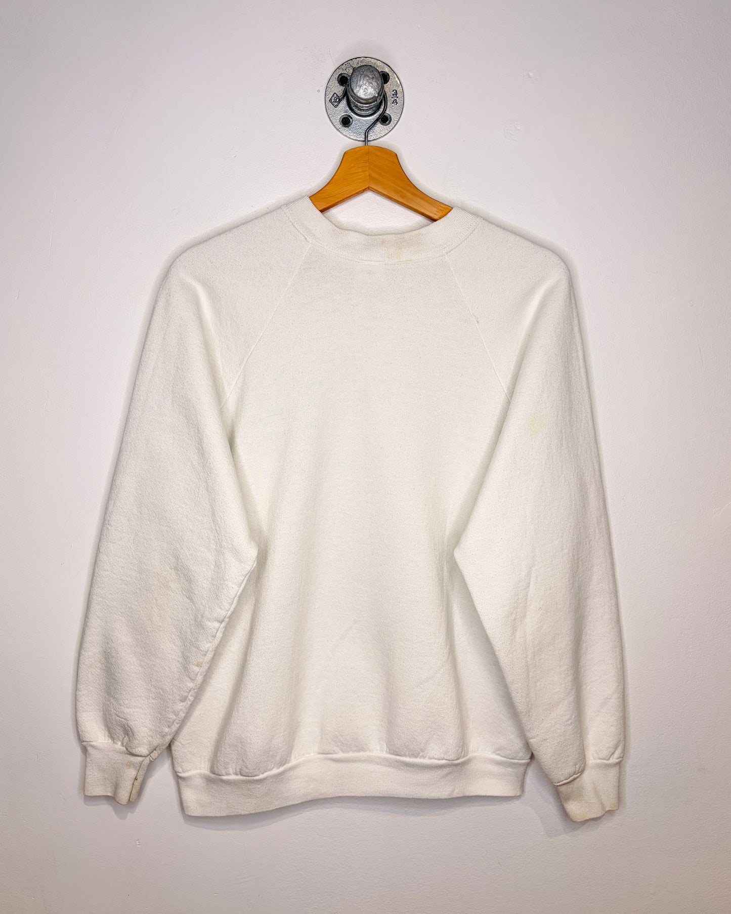 Vintage 90s Desert Storm White Raglan Crewneck Sweatshirt