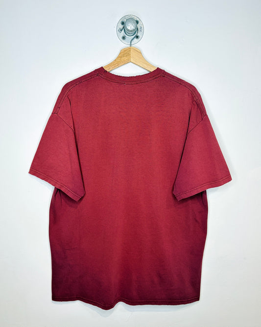 Vintage Bannack Montana Faded & Distressed Red Tee Shirt
