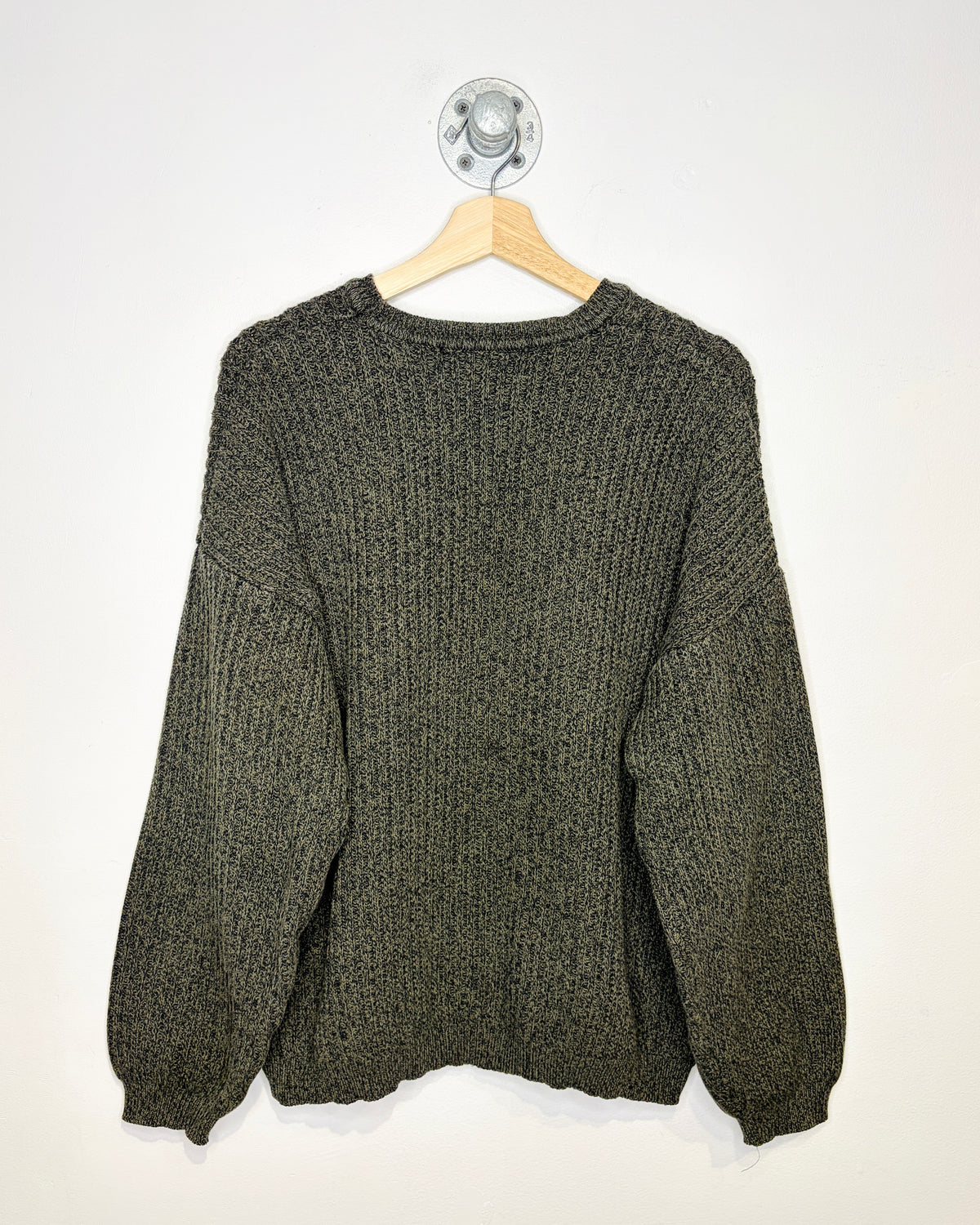 Vintage 90s Boxy Consensus Earth Tone 100% Cotton Earth Tone Sweater