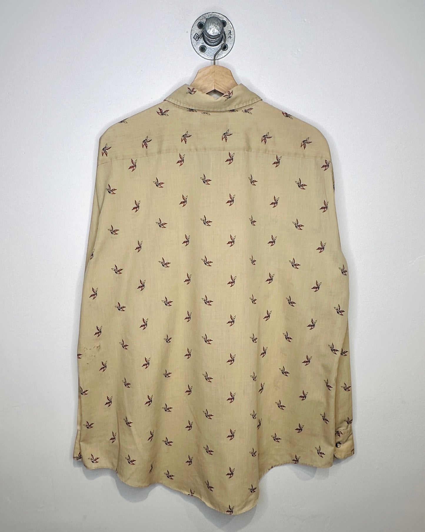 Vintage Sears Duck Pattern Longsleeve Button Up Shirt
