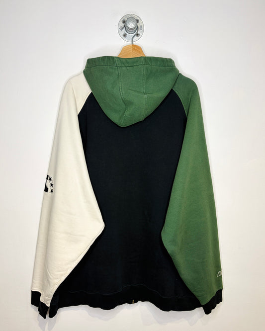 2000s Reebok New York Jets Color Block Zip Up Hoodie