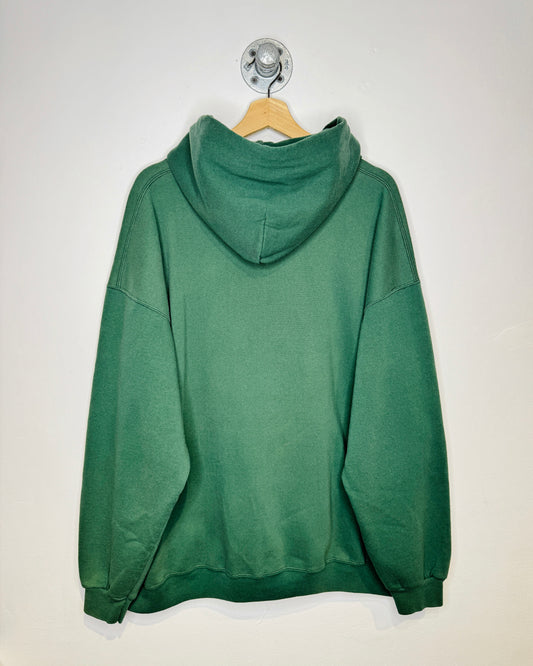 Vintage Boxy Green Bay Packers Faded Green Hoodie