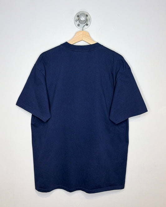 Vintage 90s Strawberry Festival Navy Blue Tee Shirt