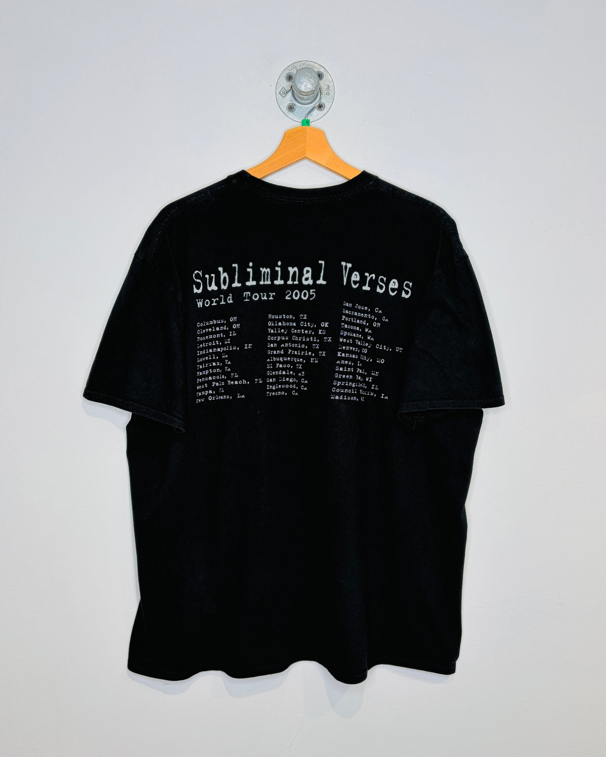 SlipKnot Subliminal Verse Graphic Black Tee Shirt