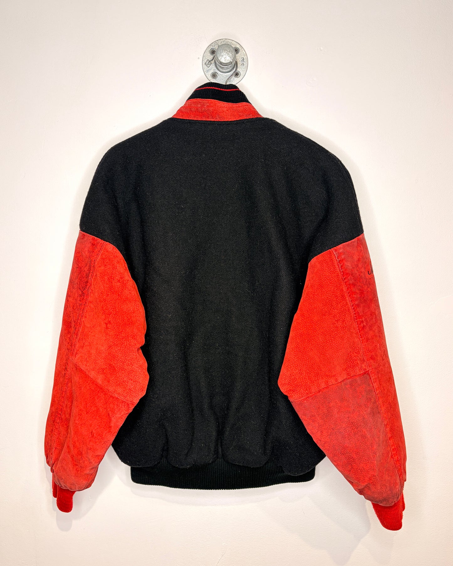 Vintage 90s Neufeld Canada Sportswear TwoTone Wool Varsity Jacket