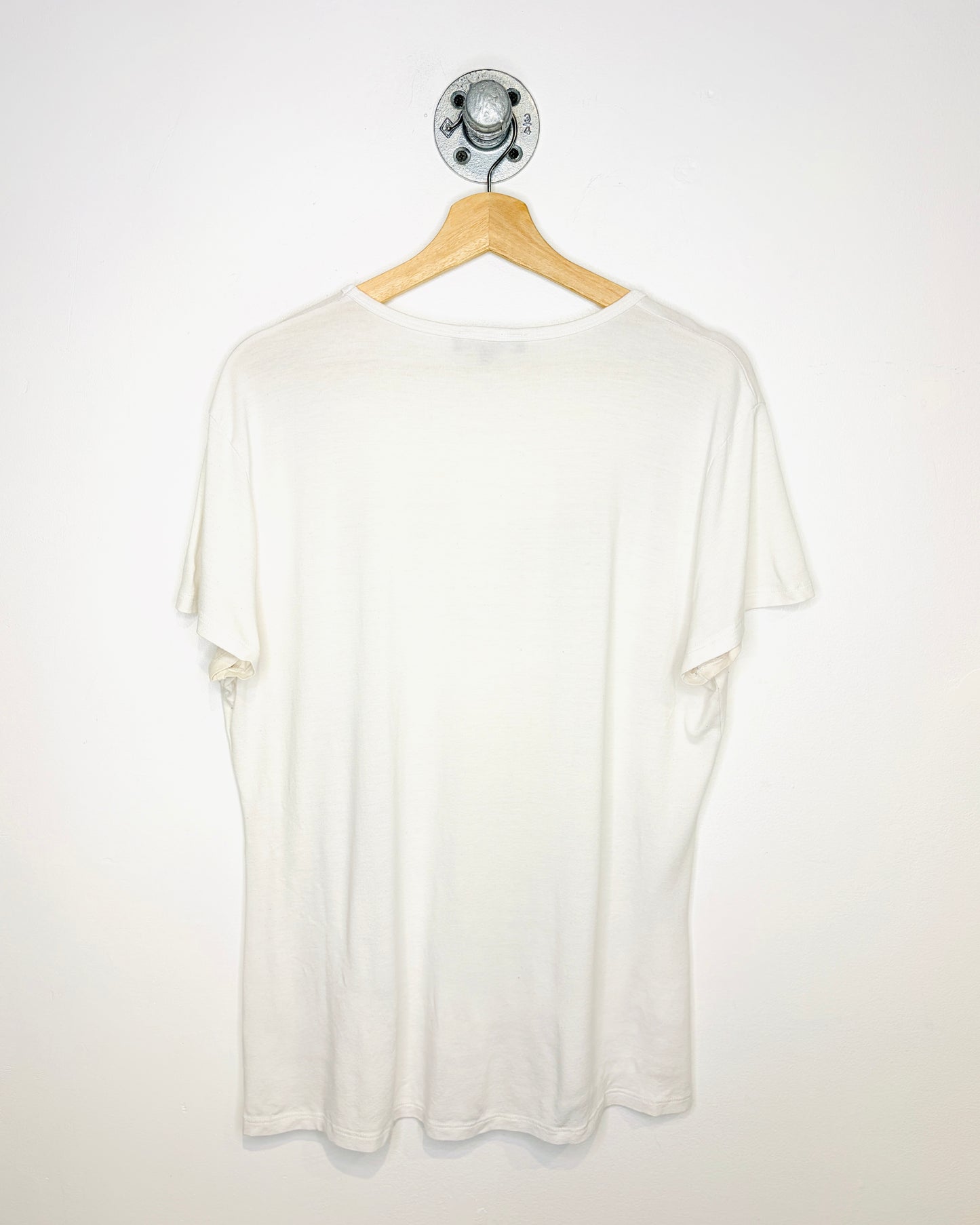 Vintage Y2K Women’s Hello Paris White Tee Shirt