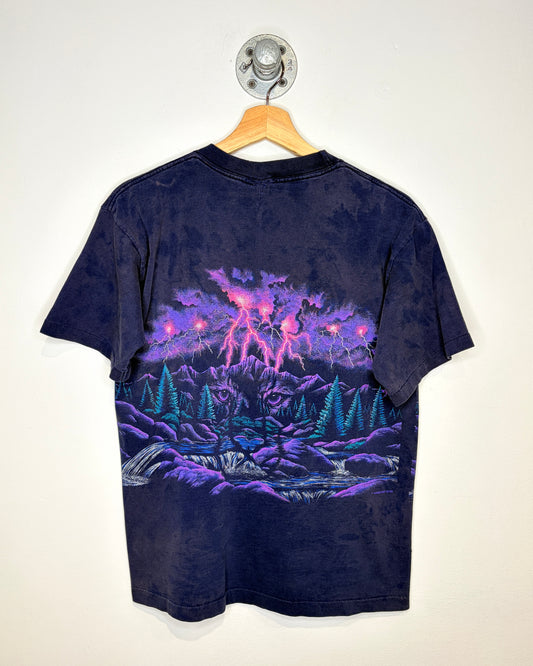 Vintage 90s Grand Canyon Arizona Heavily Faded Navy Blue Tee Shirt