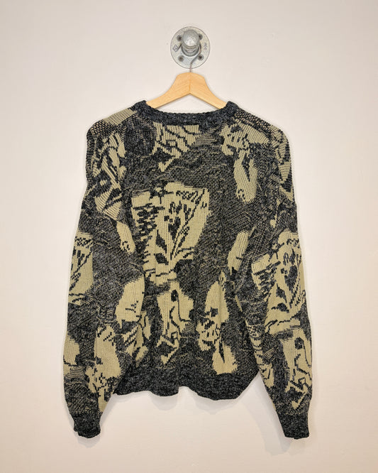 Vintage Santana Abstract Patterned Knit Sweater