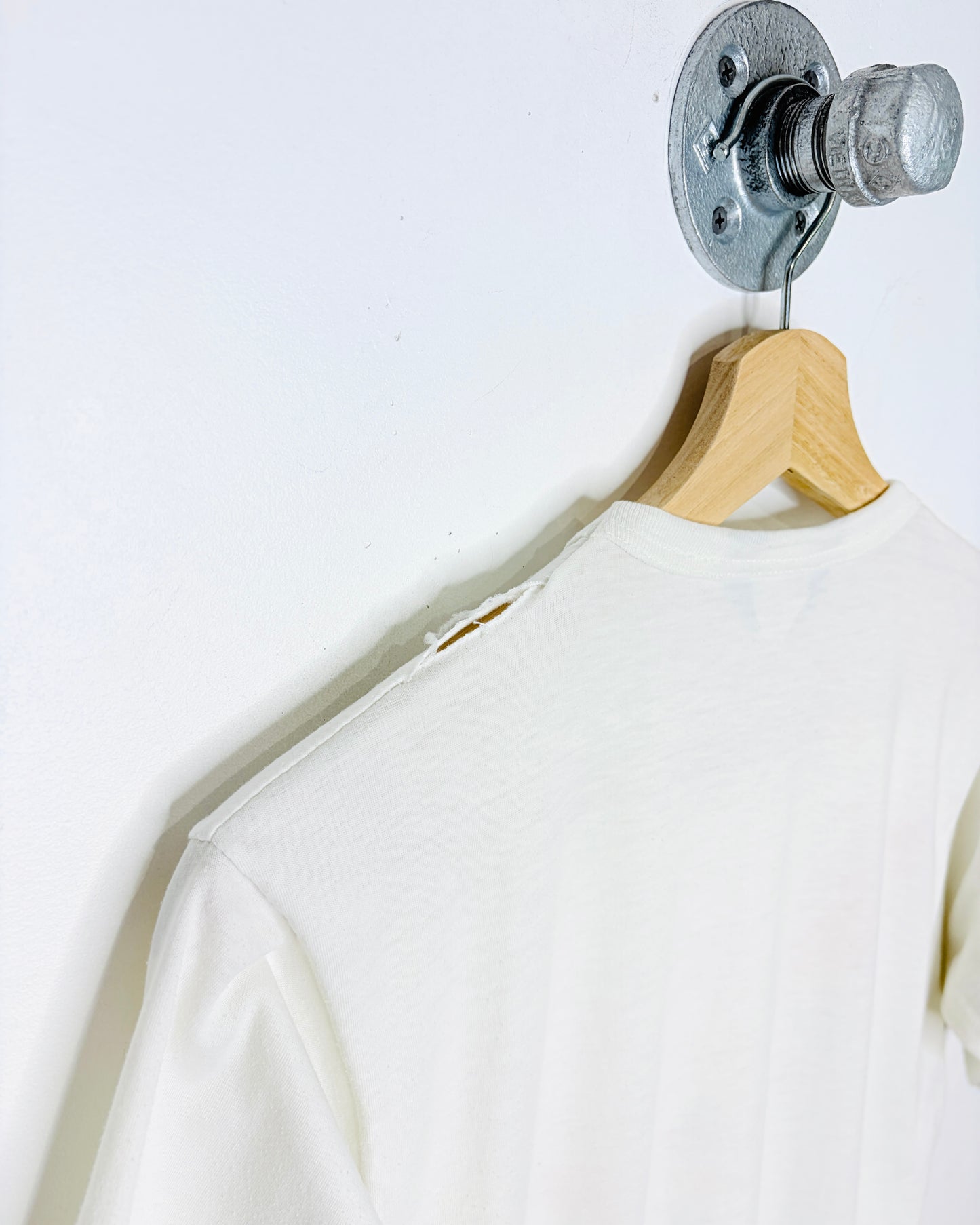 Vintage 80s Sunset Bay Paper Thin White Tee Shirt