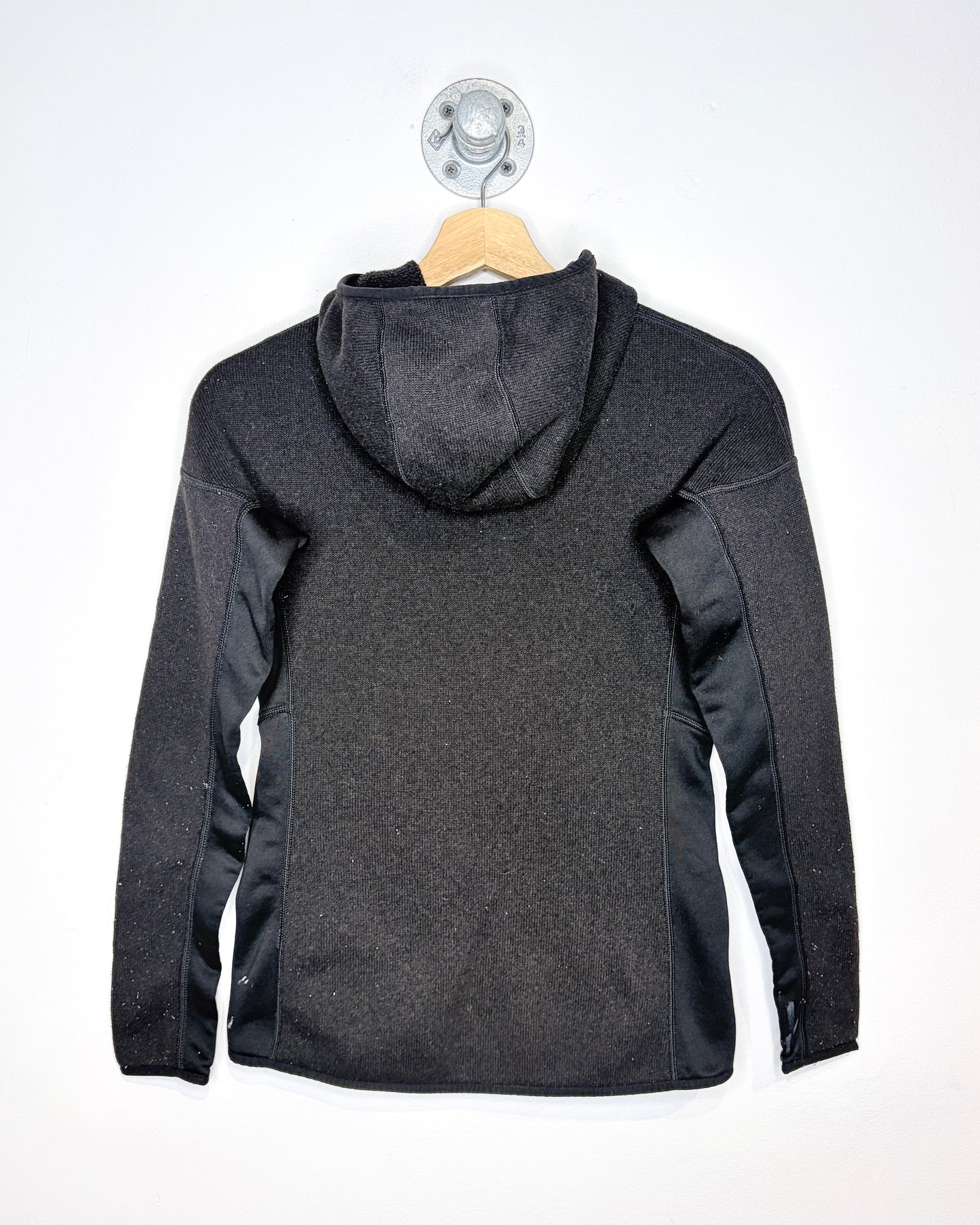 Women’s Patagonia Black Hooded Zip Up Fleece