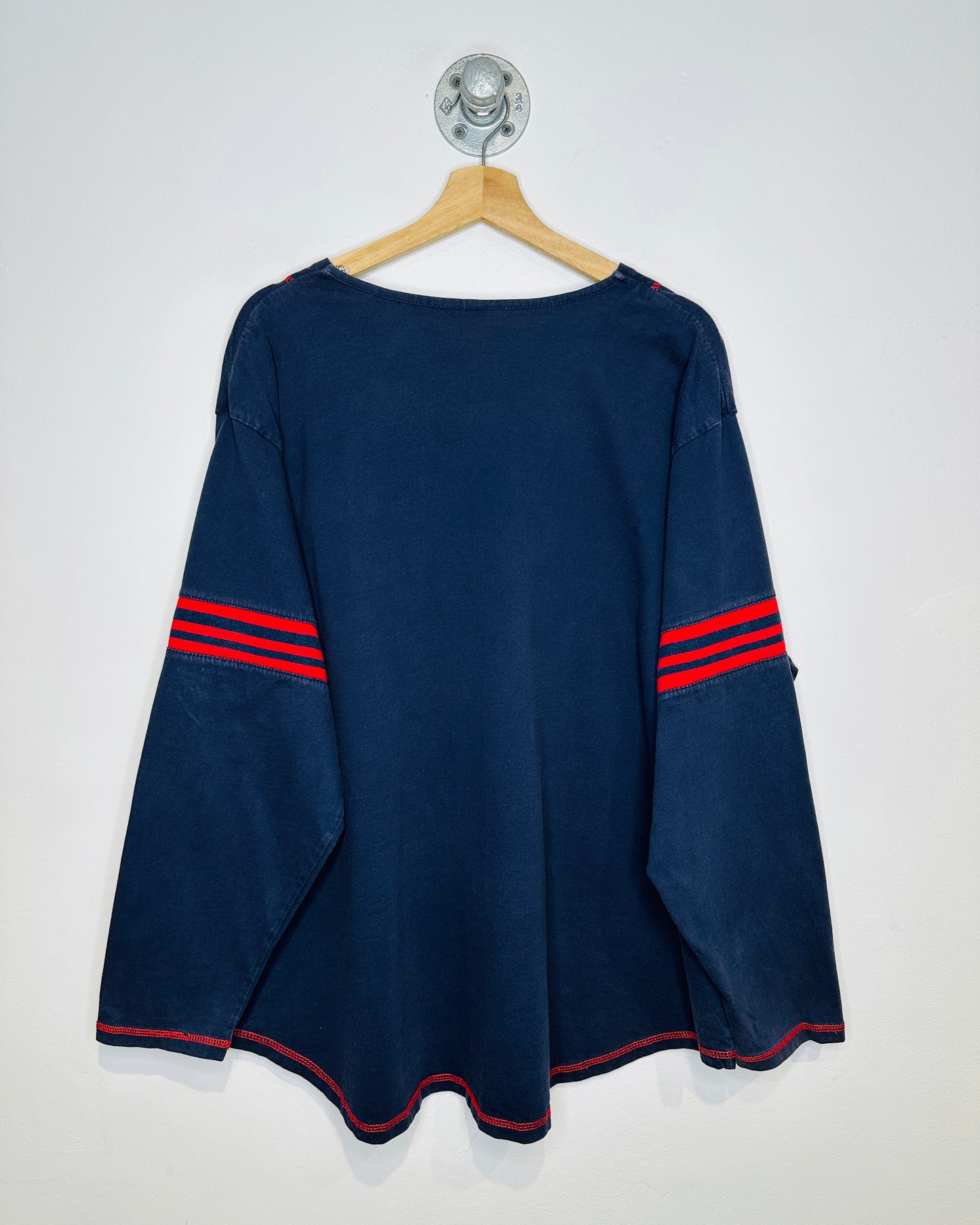 Vintage 1990s Tweety Attitude League Navy And Red Baseball Style Long Sleeve Shirt