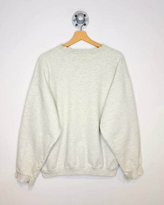Vintage 90s Rounding Cape Horn Distressed Grey Crewneck Sweatshirt