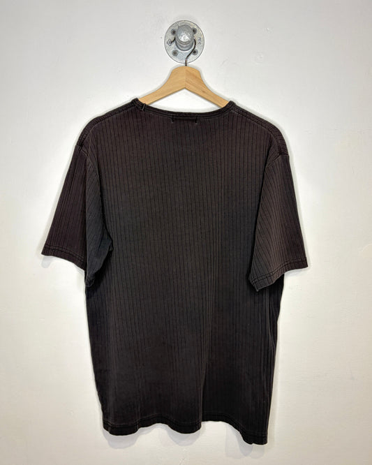 2009 Nautica Baltimore Ravens Ribbed Black Tee Shirt