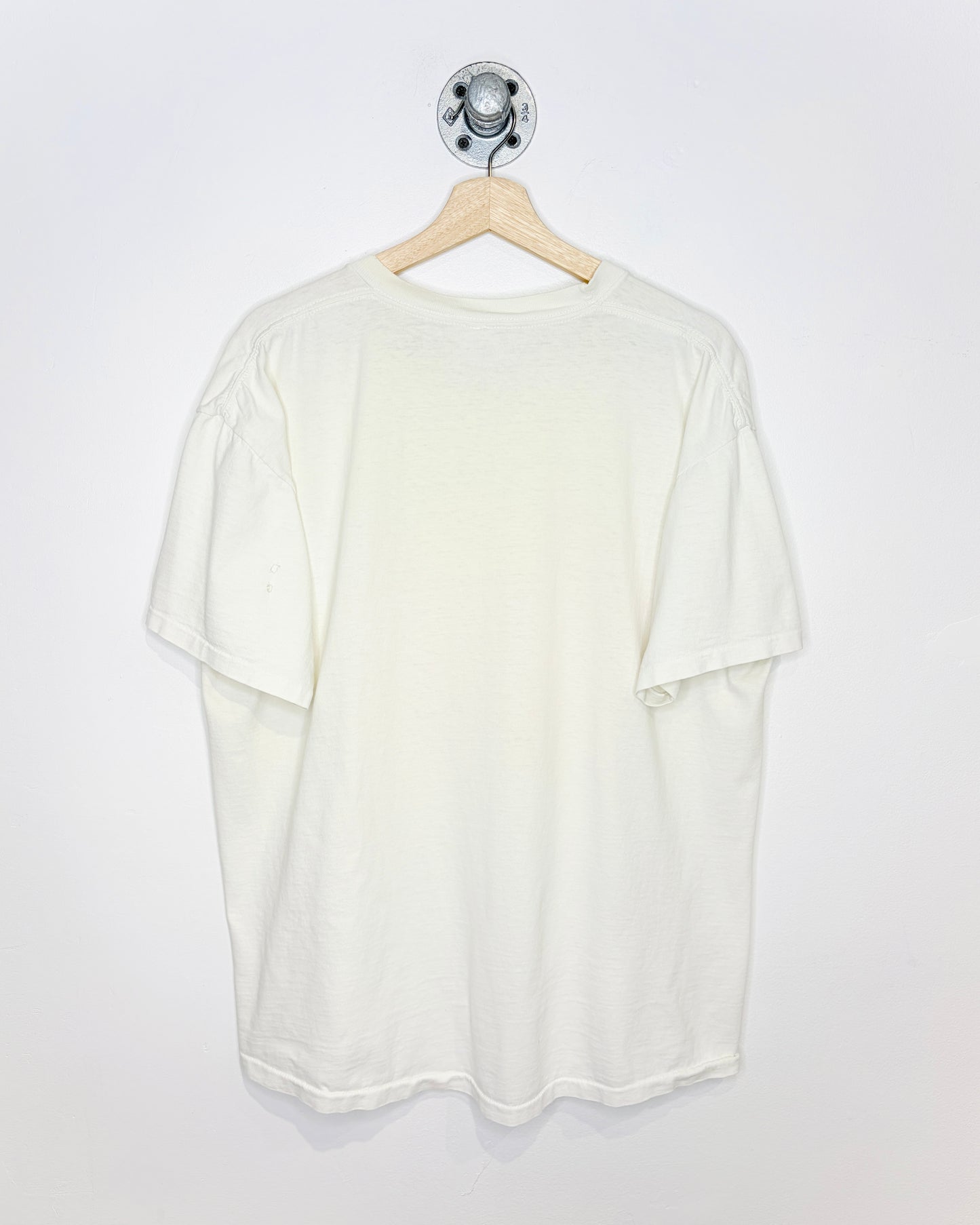 Vintage 90s Pig Graphic White Tee Shirt