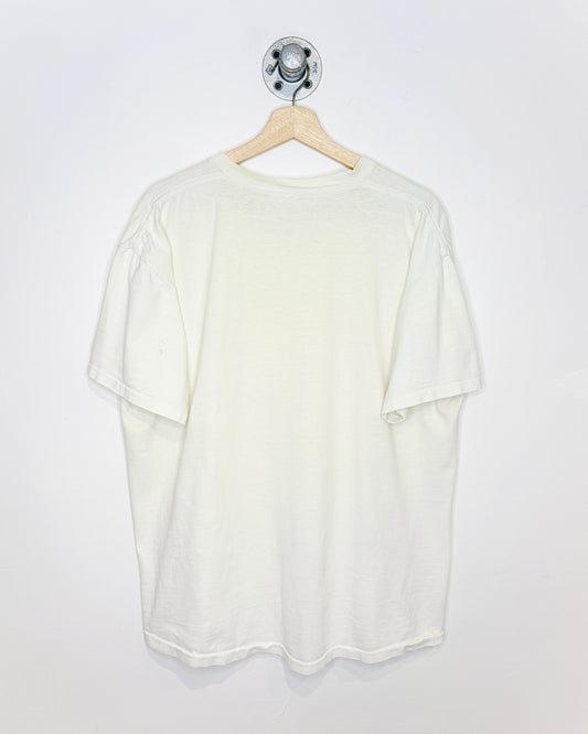 Vintage 90s Pig Graphic White Tee Shirt