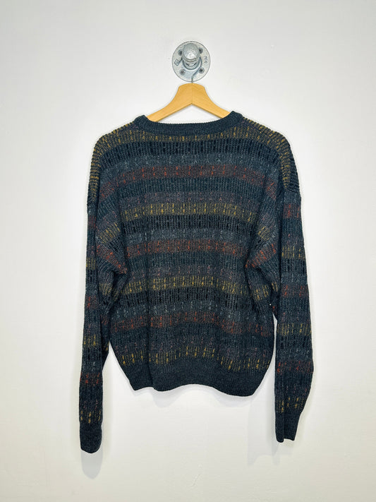 Vintage 2000s Geoffrey Beene Acrylic Blend Shades Of Brown Sweater
