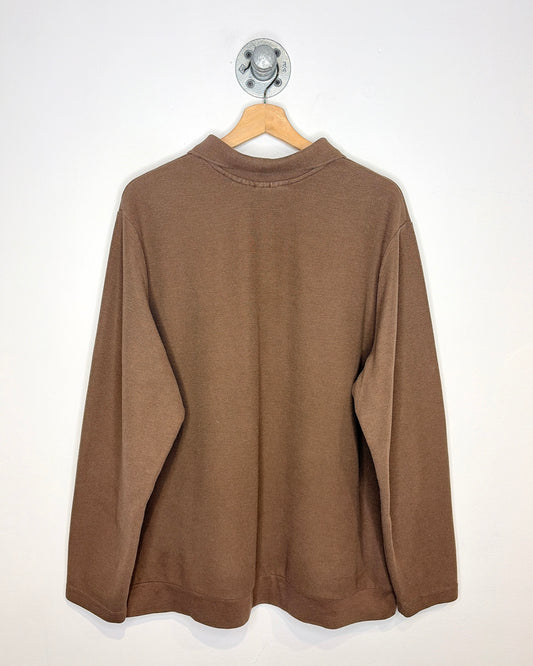 Vintage 2000s Blair Brown Long Sleeve Polo Shirt