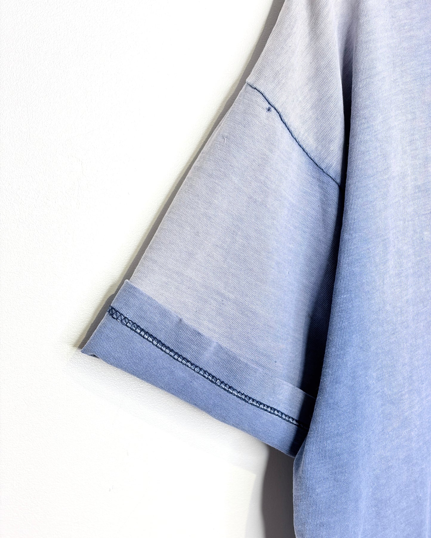 Vintage 1995 Top Dawg Heavily Faded Blue Distressed Tee Shirt