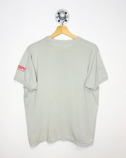 Vintage 80s Molson 24 Hour Relay Grey Ringer Tee Shirt