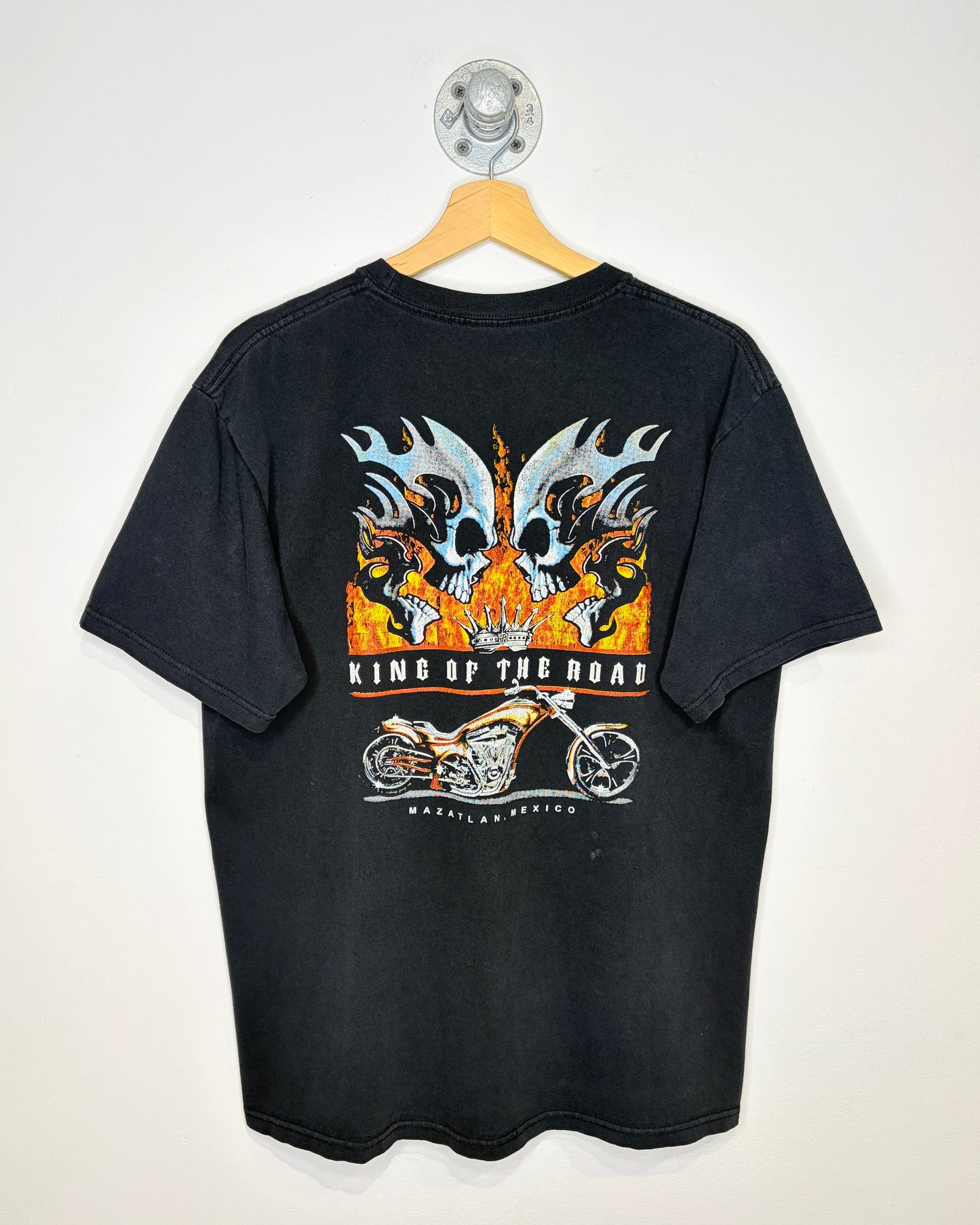 Vintage 2000s Kings Mazatlan Mexico Tourist Black Tee Shirt