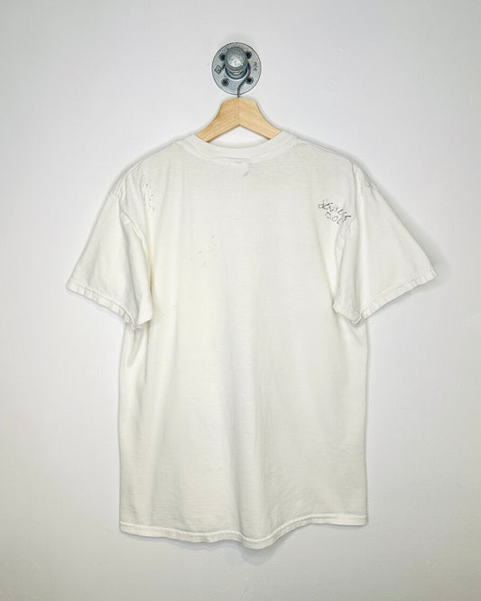 2000s Good Charlotte White Band Tee Shirt