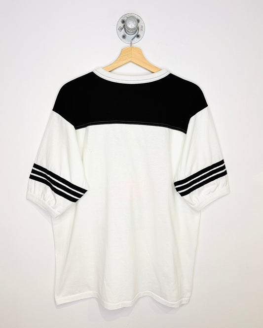 Vintage 1990 Leadsled Spectacular TwoTone White Ringer Tee Shirt