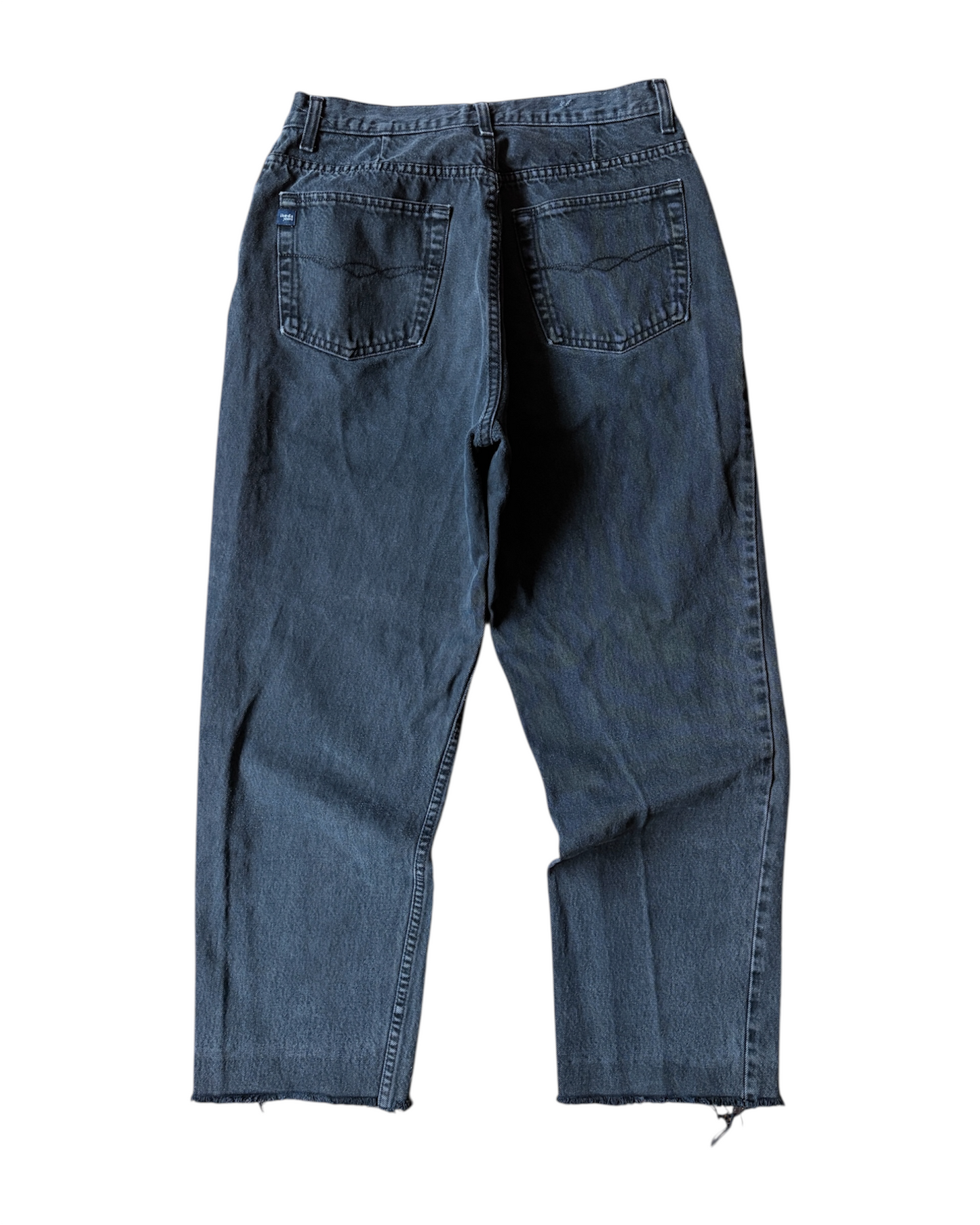 Vintage 90s Ikeda Faded Black Loose Fit Jeans