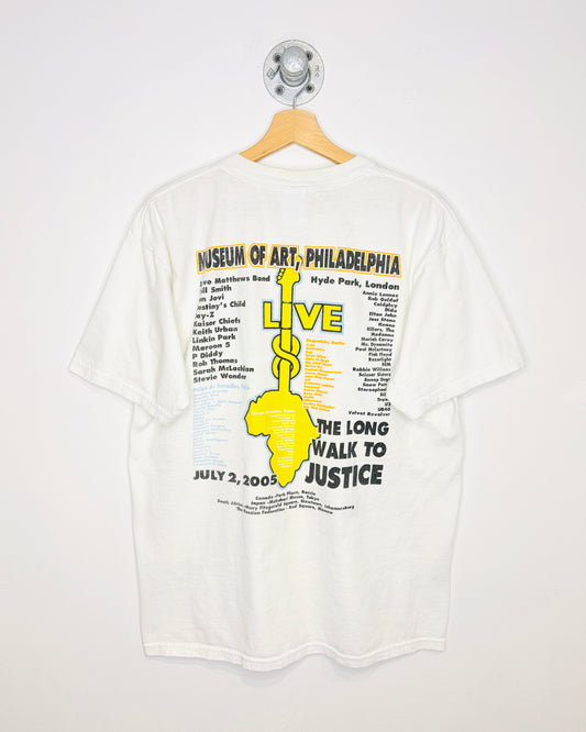 2007 Philadelphia The Long Walk To Justice White Tee Shirt