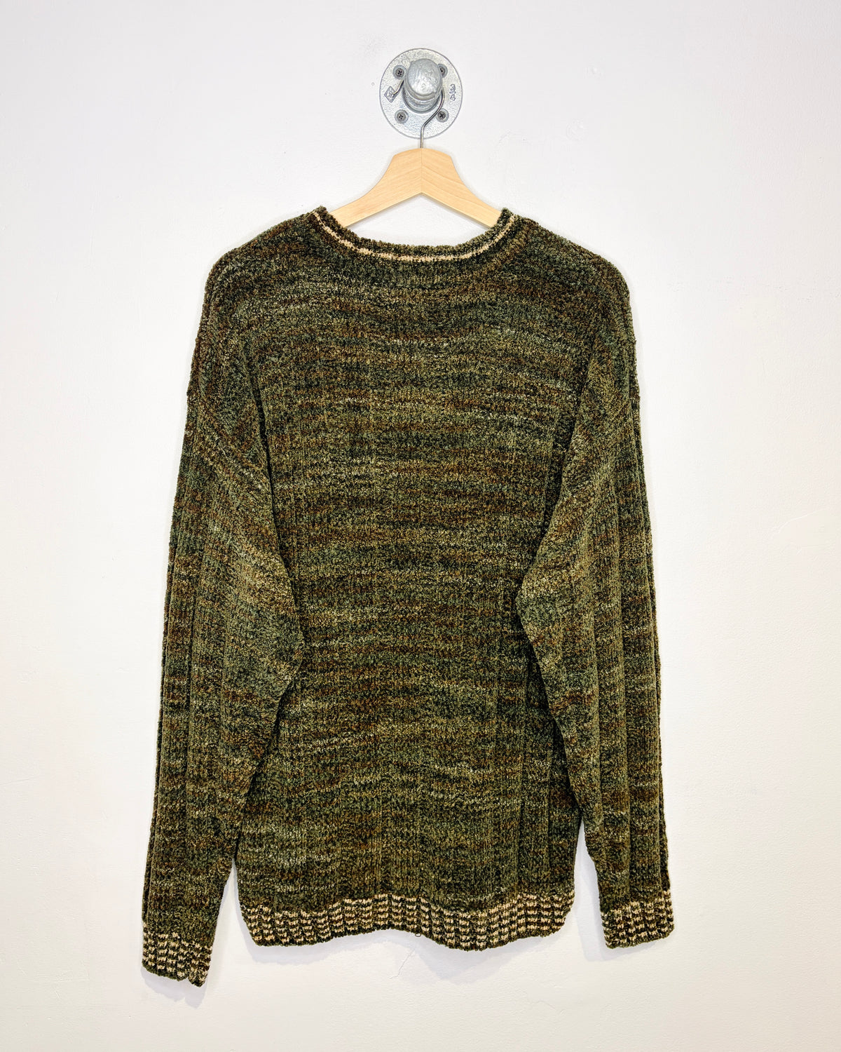 Vintage 90s Hill Archer Earth Tone Ribbed Sweater