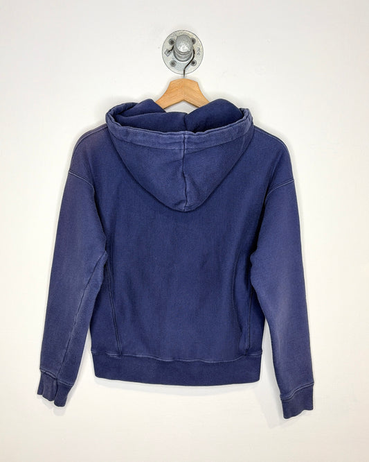 2000s Champion Reverse Weave Faded Navy Zip Up Hoodie