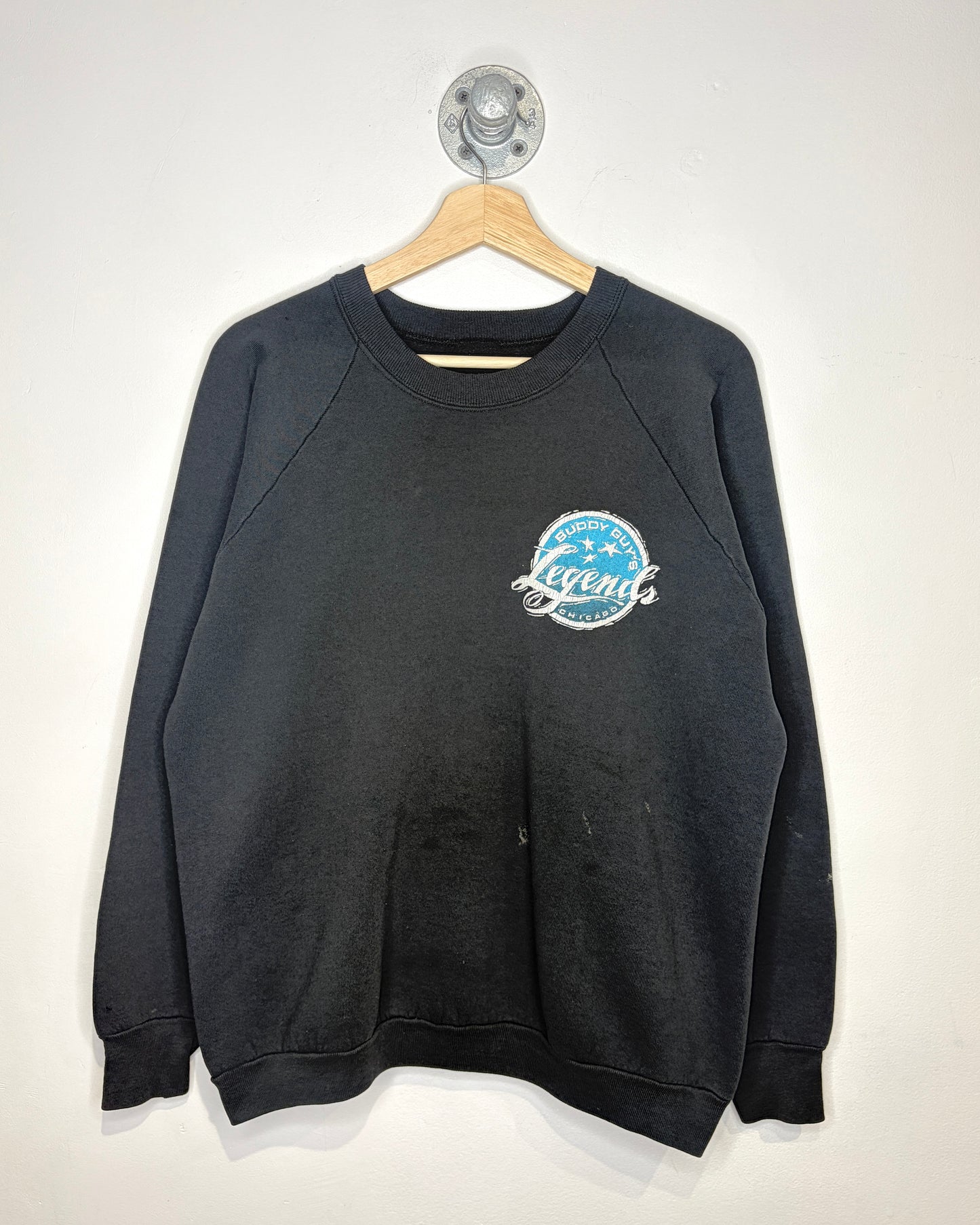 Vintage 90s Buddy Guy’s Legends Chicago Black Crewneck Sweatshirt