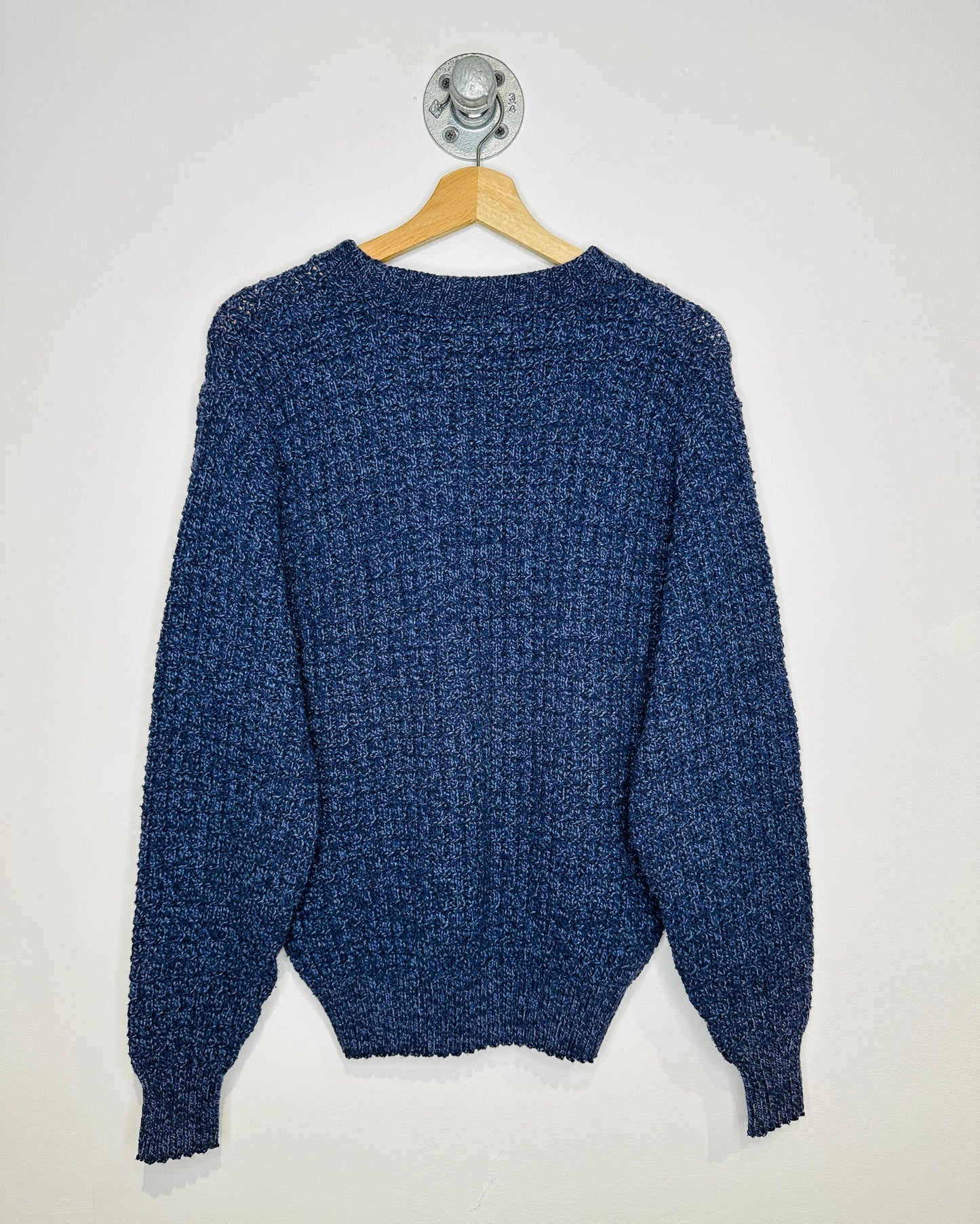Vintage 1990s Woolrich Made In USA Blue Sweater