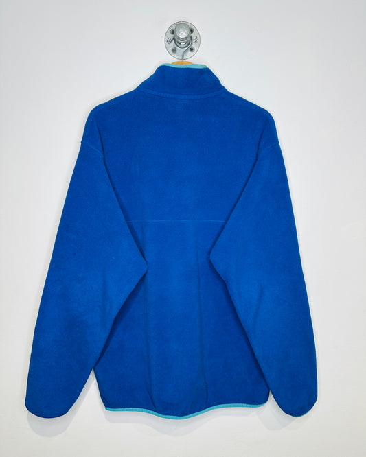 Patagonia Synchilla Blue Two-Tone Quarter Snap Pullover